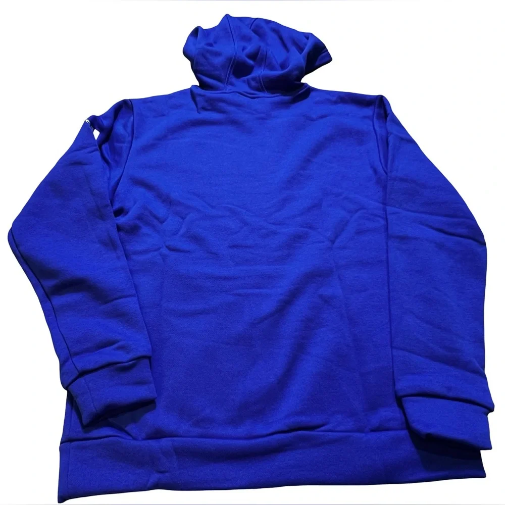 Adidas Fleece Hoodie Royal Blue embroidered Logo‎ Pullover Women’s Size Small
